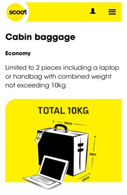 FlyScoot [Update]: As Of 10 Feb 2021, Scoot Will Reinstate Our Baggage Allowance Of Pieces Cabin Baggage With Combined Weight Up To 10kg For Economy, And For | loscocosrumberos.com